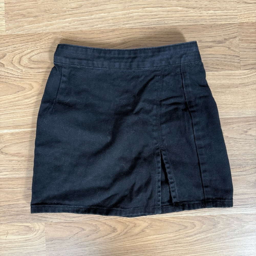 Black Princess Polly Denim Skirt